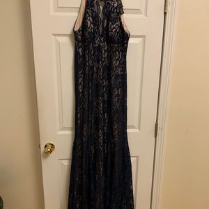 Mermaid tail evening gown